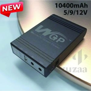 New Version WGP mini UPS 10400mAh – 5/9/12V – Black