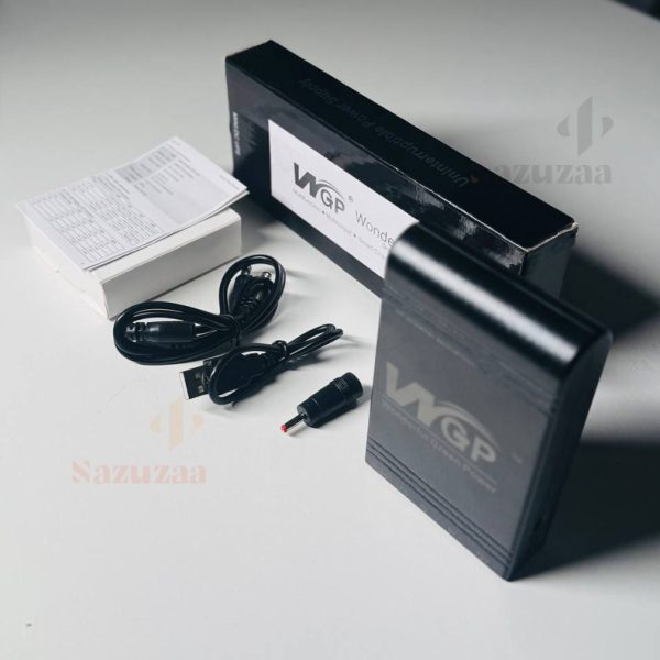 New Version WGP mini UPS 10400mAh – 5/9/12V – Black