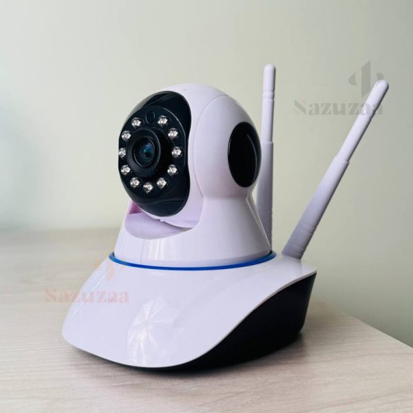 3 Antenna V380 2MP Full HD WIFT IP Camera - Q5Y 360 Degree Two-way Voice Camera