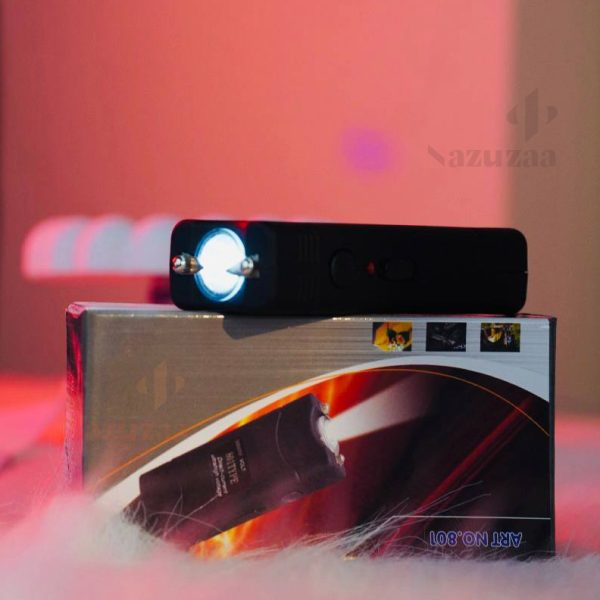 Self Defence Electric Shock And LED Flashlight With Extra Carry Bag