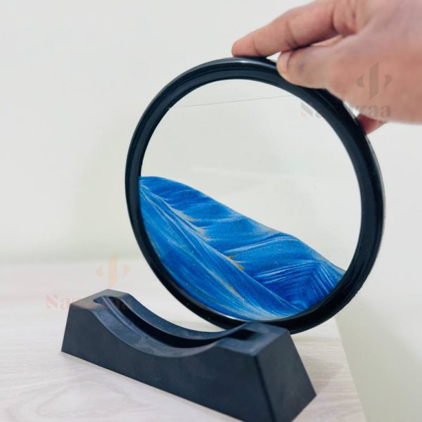 Creative 3D Moving Sand Art Hourglass Flowing Quicksand, Deep Sea, Sandscape Mountain Painting Office Home Decor Gift