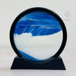 Creative 3D Moving Sand Art Hourglass Flowing Quicksand, Deep Sea, Sandscape Mountain Painting Office Home Decor Gift