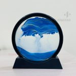 Creative 3D Moving Sand Art Hourglass Flowing Quicksand, Deep Sea, Sandscape Mountain Painting Office Home Decor Gift