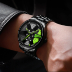 movement watch men's vacuum plating wheel style non-mechanical watch