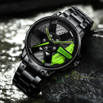 movement watch men's vacuum plating wheel style non-mechanical watch
