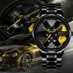 movement watch men's vacuum plating wheel style non-mechanical watch