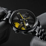 movement watch men's vacuum plating wheel style non-mechanical watch