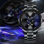 movement watch men's vacuum plating wheel style non-mechanical watch