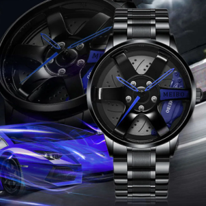 movement watch men's vacuum plating wheel style non-mechanical watch