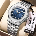 POEDAGAR 613 Luxury Casual Watch Top Brand Fashion Square Dial Stainless Steel Calendar Luminous Waterproof Men Watch Male Clock