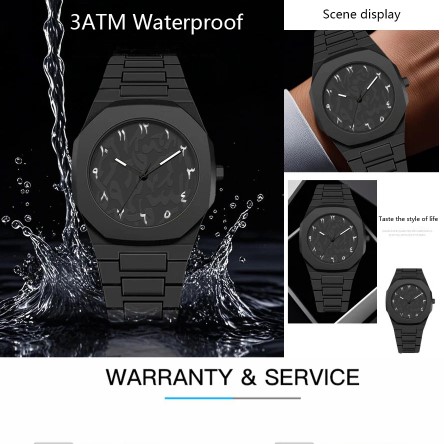 Middle Eastern popular sports watches for men and women dopamine quartz watches niche fashion waterproof stainless steel