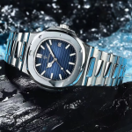 POEDAGAR 613 Luxury Casual Watch Top Brand Fashion Square Dial Stainless Steel Calendar Luminous Waterproof Men Watch Male Clock