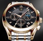 POEDAGAR 938 Luxury Fashion Men Watches 24-Hour Display 3ATM Waterproof Original Quartz Movement Luminous Watches for Male